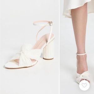 Loeffler Randall Reed Pearl Pleated Twist Heel NWT